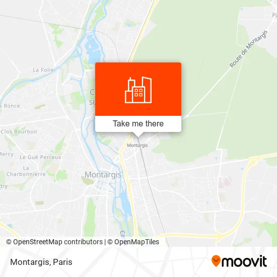 Montargis map
