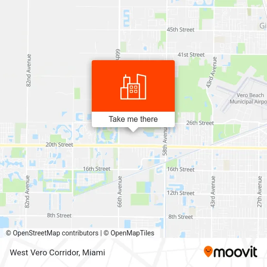 West Vero Corridor map