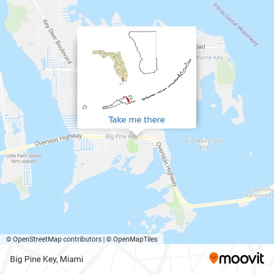 Big Pine Key map