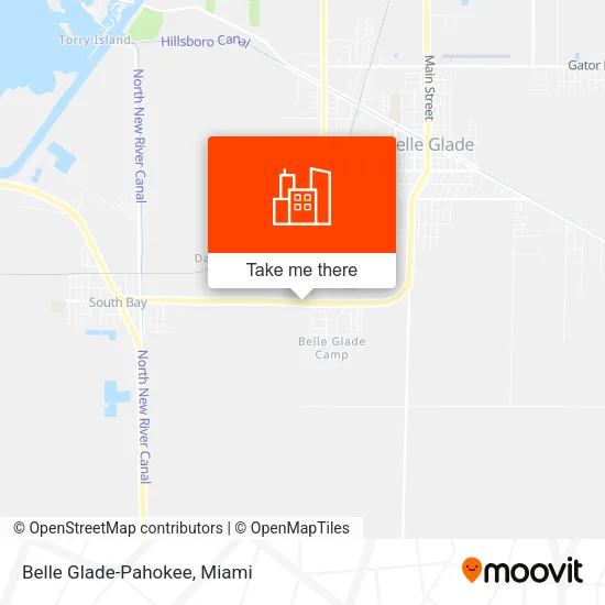 Belle Glade-Pahokee map