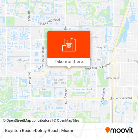 Boynton Beach-Delray Beach map