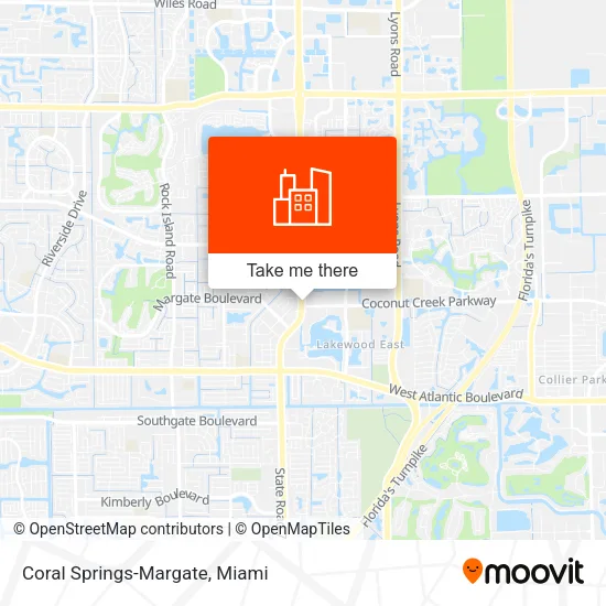Coral Springs-Margate map