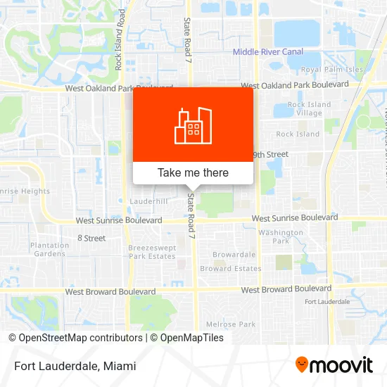 Fort Lauderdale map