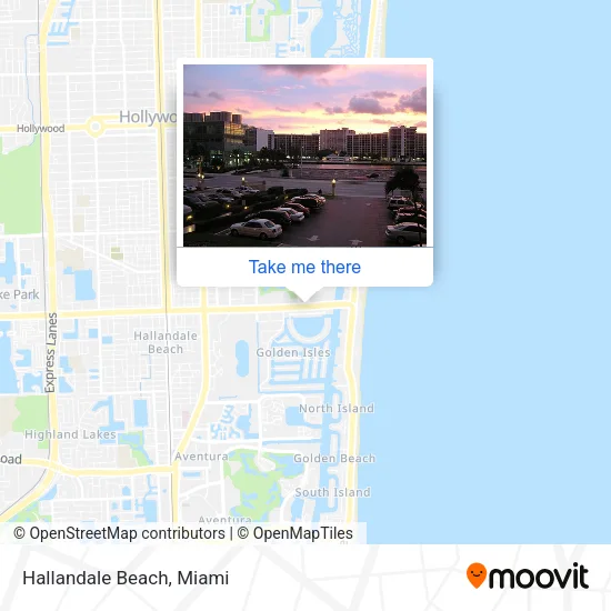 Hallandale Beach map