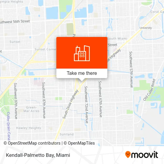 Kendall-Palmetto Bay map