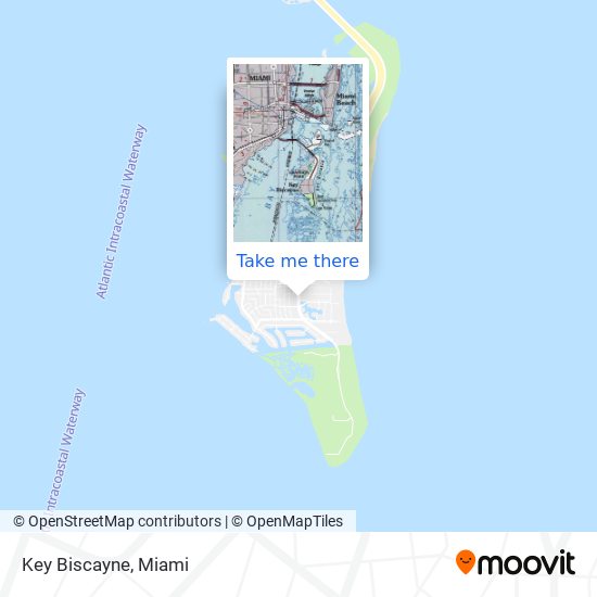 Key Biscayne map