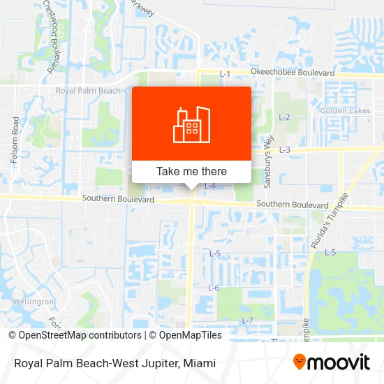 Royal Palm Beach-West Jupiter map