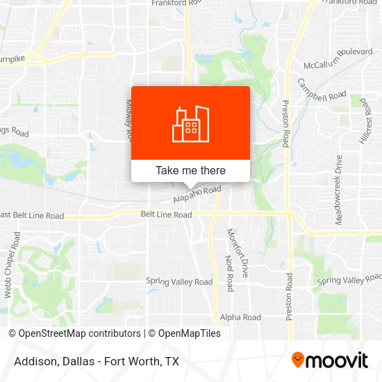 Addison map