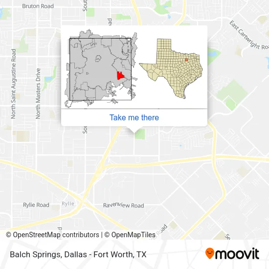 Balch Springs map