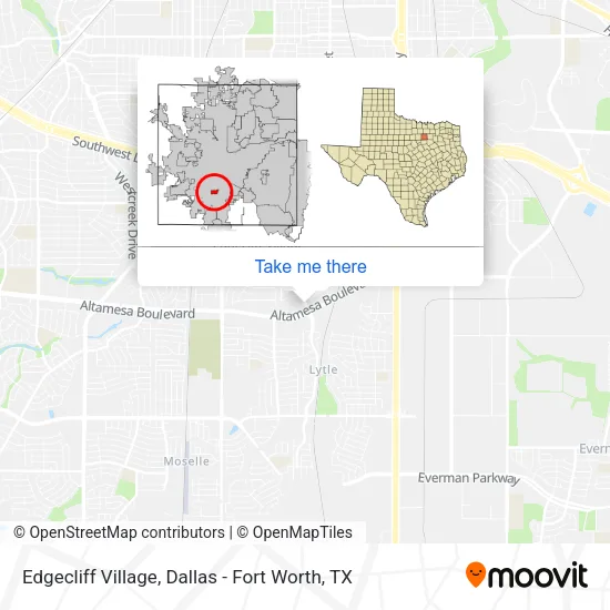 Edgecliff Village map
