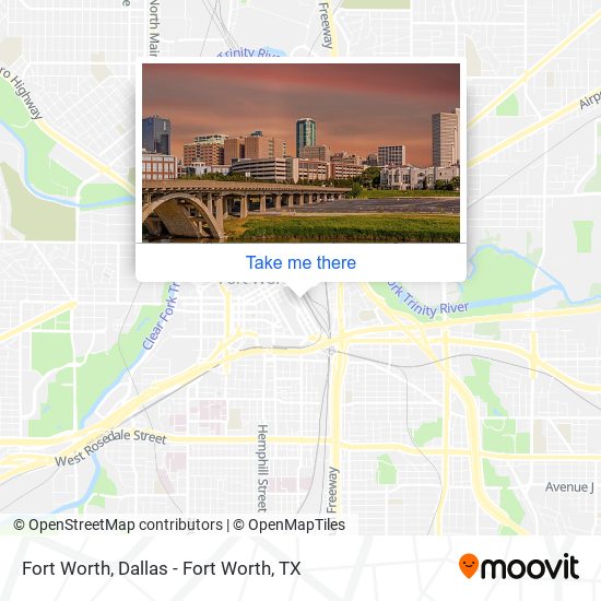 Fort Worth map