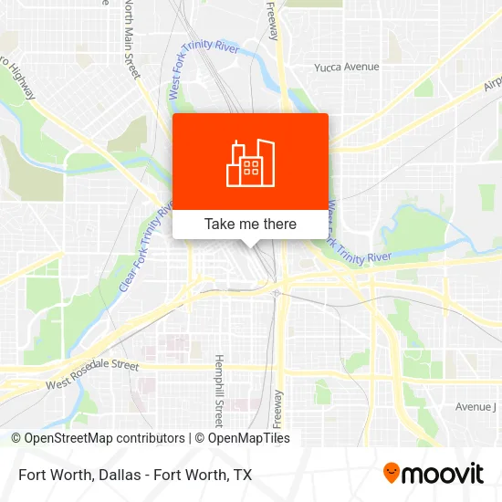 Fort Worth map