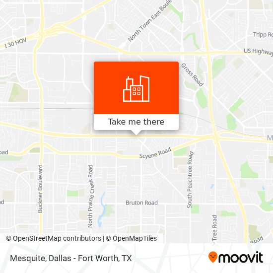 Mapa de Mesquite