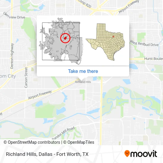Richland Hills map