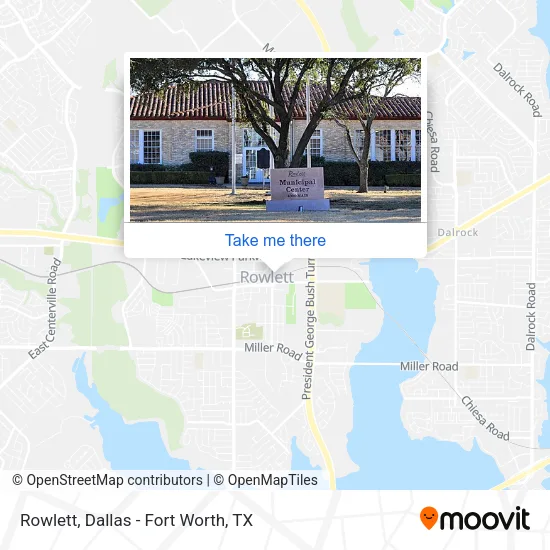 Rowlett map