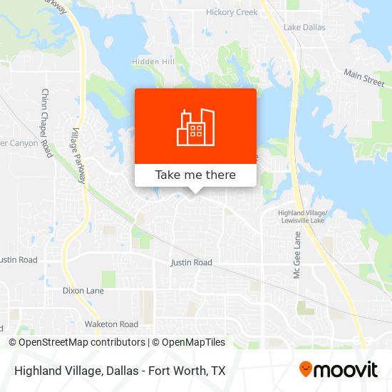Mapa de Highland Village