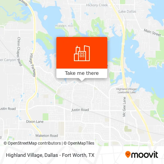 Highland Village map