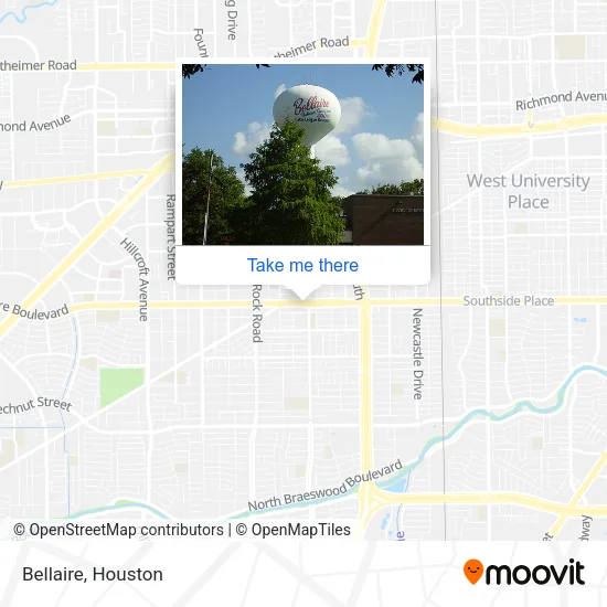 Bellaire map