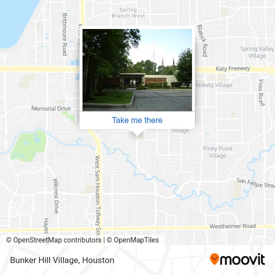 Bunker Hill Village map