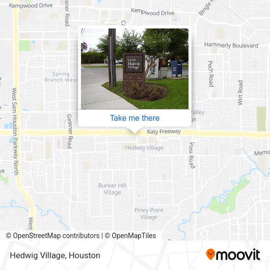 Hedwig Village map