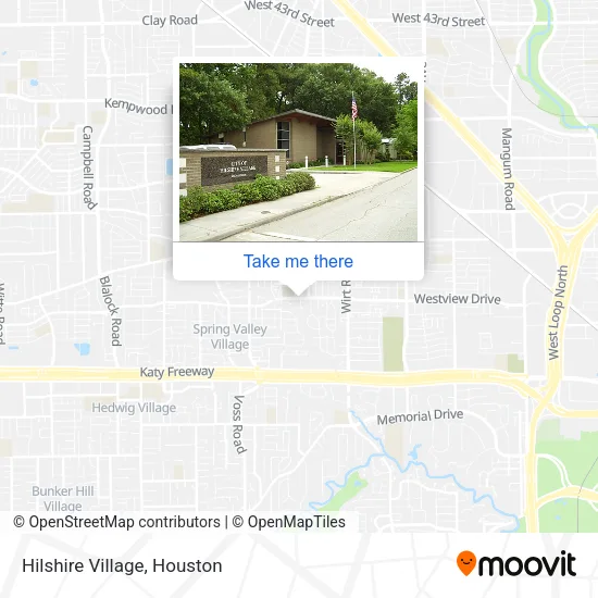 Hilshire Village map