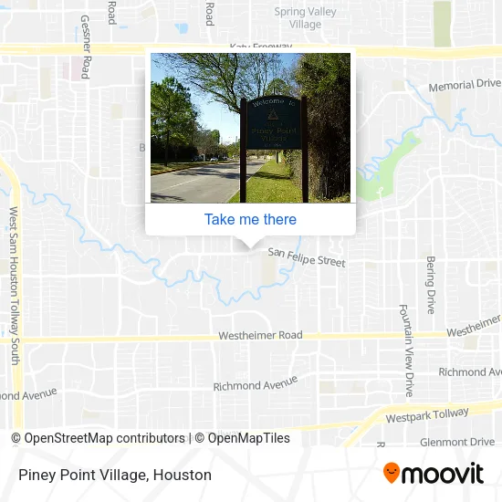 Piney Point Village map