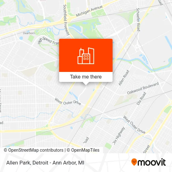 Allen Park map
