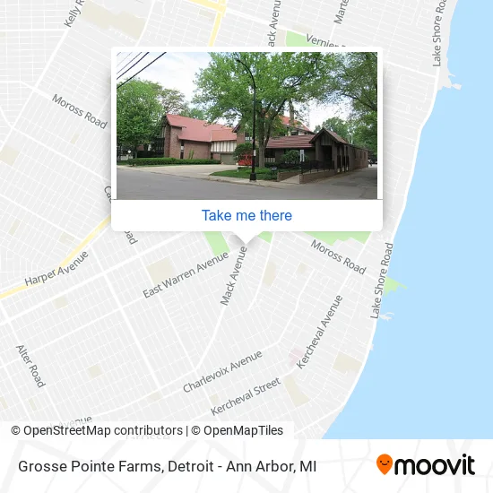 Grosse Pointe Farms map