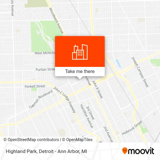 Highland Park map
