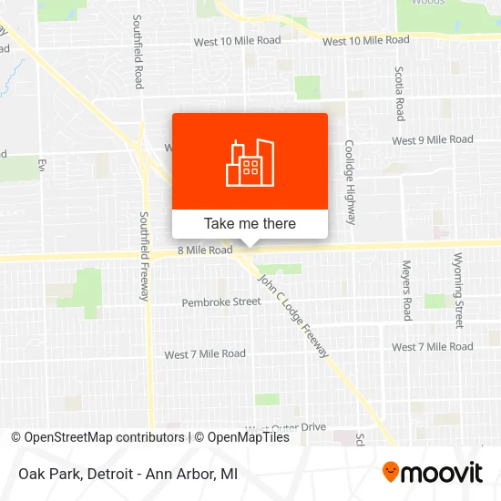 Oak Park map
