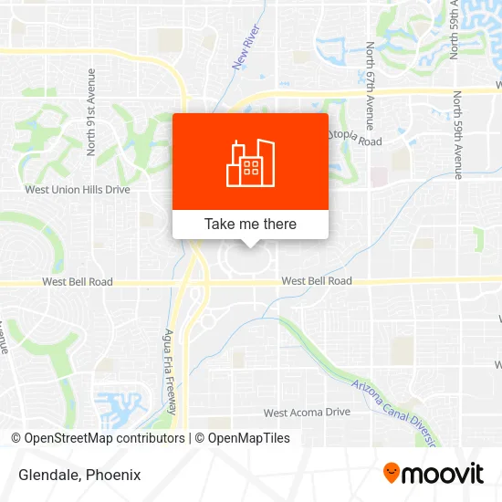 Glendale map