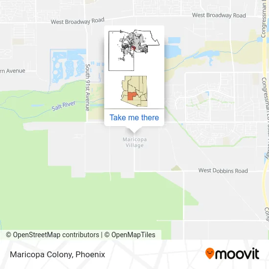 Maricopa Colony map
