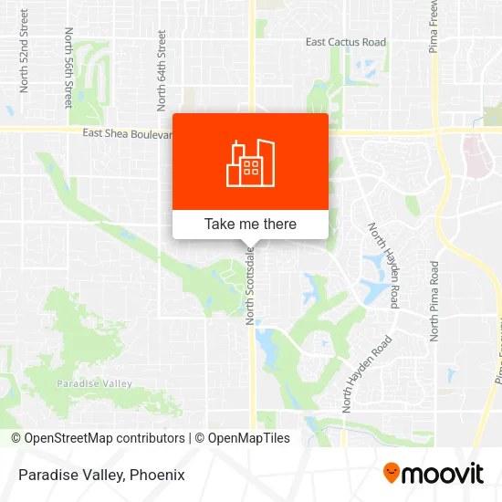 Paradise Valley map