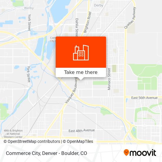 Mapa de Commerce City