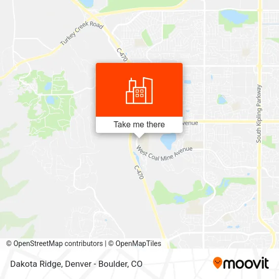 Dakota Ridge map