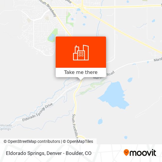 Eldorado Springs map