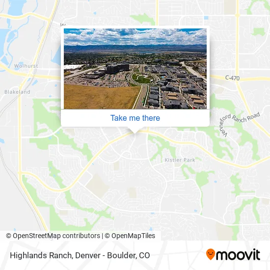Highlands Ranch Zip Code Map How To Get To Highlands Ranch By Bus Or Light Rail?