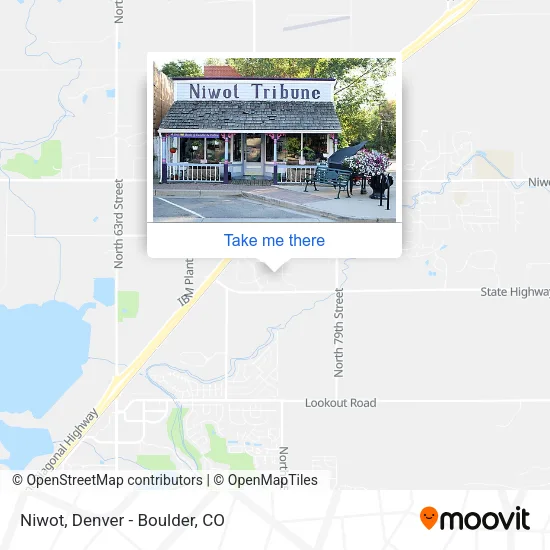 Niwot map