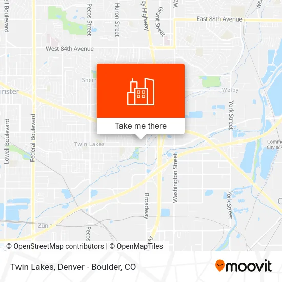 Twin Lakes map