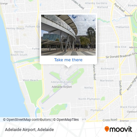 Adelaide Airport map