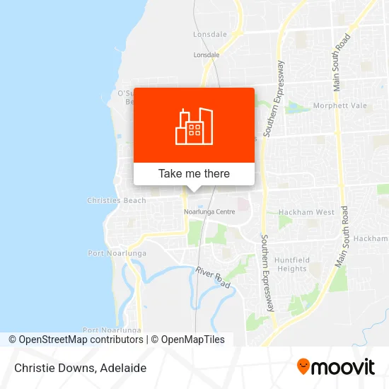 Christie Downs map