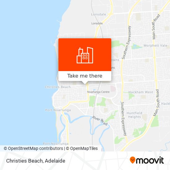 Mapa Christies Beach
