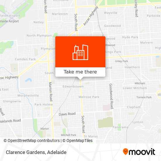 Clarence Gardens map