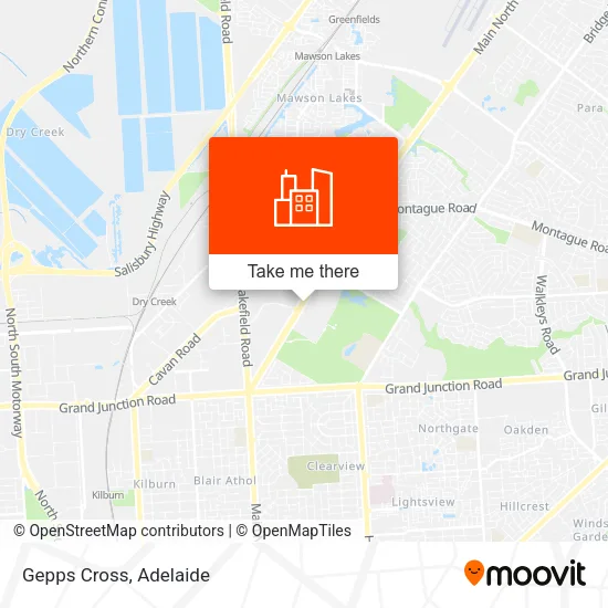 Gepps Cross map