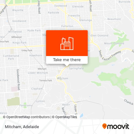 Mitcham map