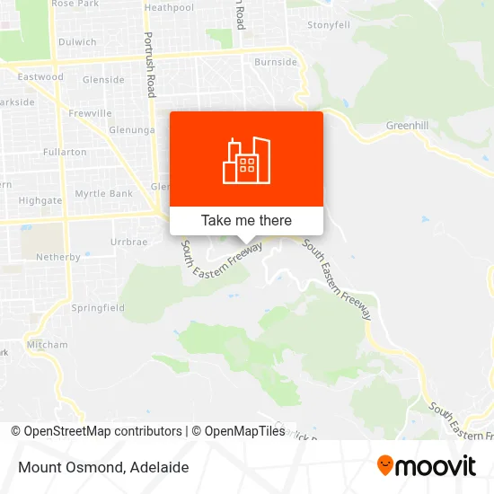 Mount Osmond map