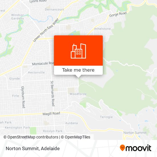 Norton Summit map