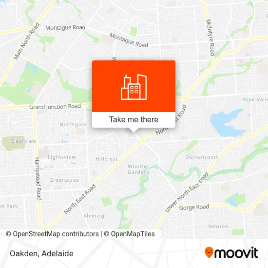 Oakden Rise Layout Map Public Transport in Oakden