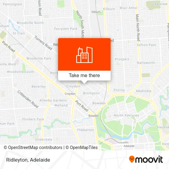 Ridleyton map