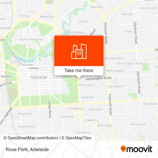 Rose Park map